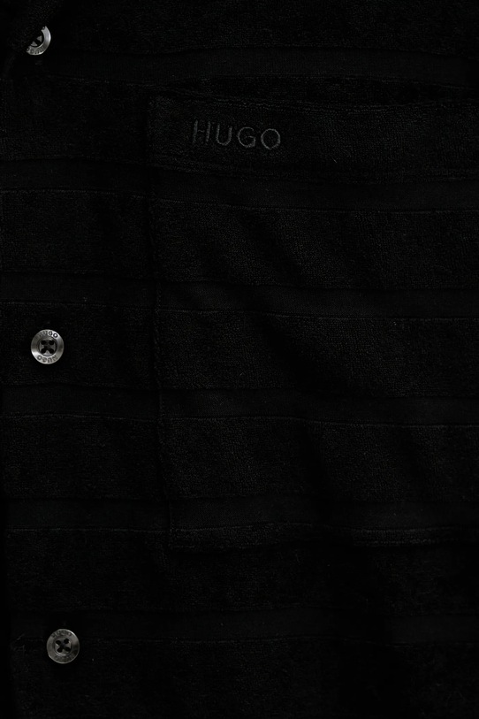 Βαμβακερό πουκάμισο HUGO 50539351 μαύρο