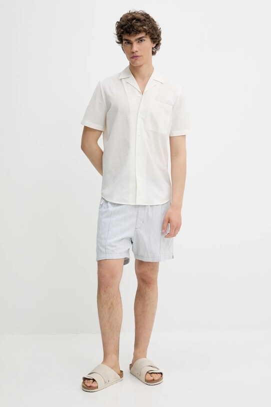 Košeľa HUGO 50539690 béžová SS25
