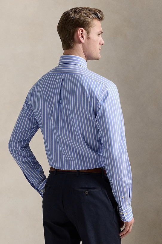 Polo Ralph Lauren camicia in cotone 712968981 blu SS25