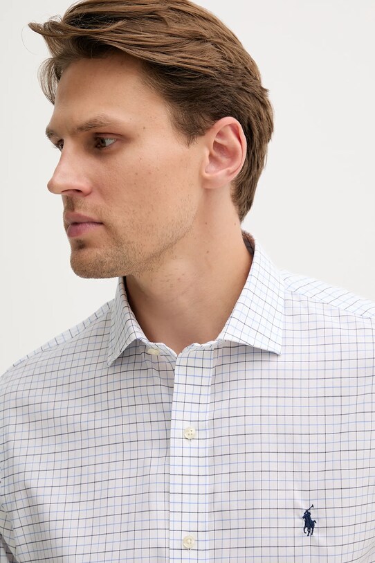 Памучна риза Polo Ralph Lauren бял 712969006