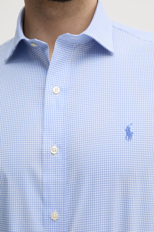 Bavlněná košile Polo Ralph Lauren 712969006 modrá SS25