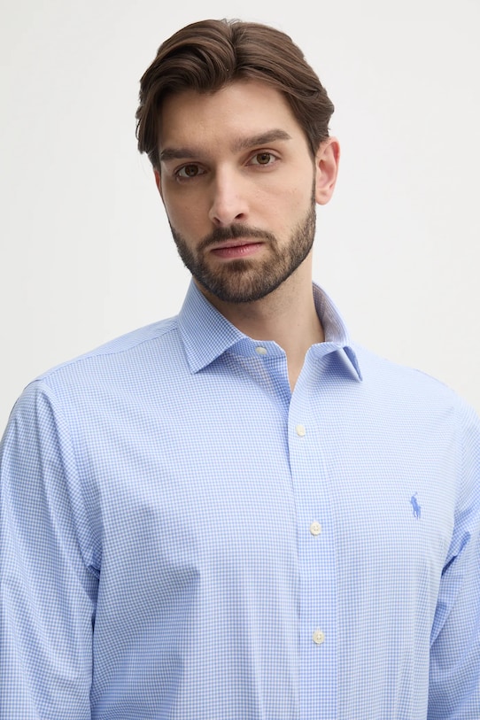 Bavlněná košile Polo Ralph Lauren 712969006 modrá