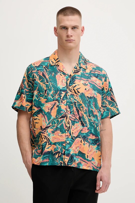 adidas Originals ing Resort Shirt mintás narancssárga KC5901