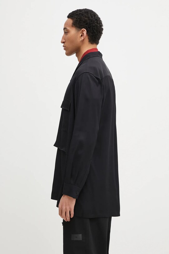 Πουκάμισο Y-3 Rayon Twill Shirt JD3524 μαύρο SS25