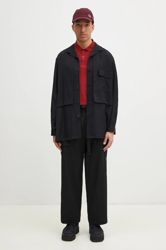Πουκάμισο Y-3 Rayon Twill Shirt JD3524 μαύρο