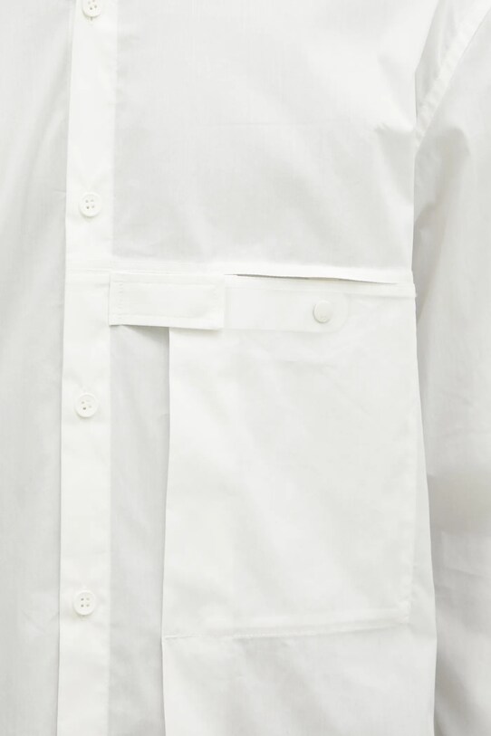 Πουκάμισο Y-3 Pleated Pocket Shirt λευκό JL6665