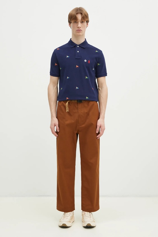 Pamučna polo majica Polo Ralph Lauren Shirt 710964722 mornarsko plava