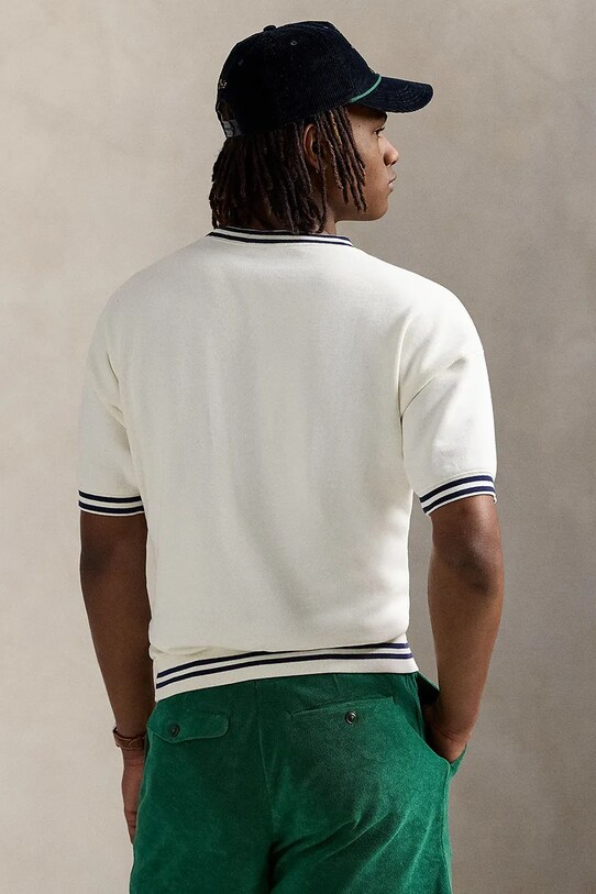 Polo Ralph Lauren t-shirt Short Sleeve Sweatshirt 710964975 bianco SS25