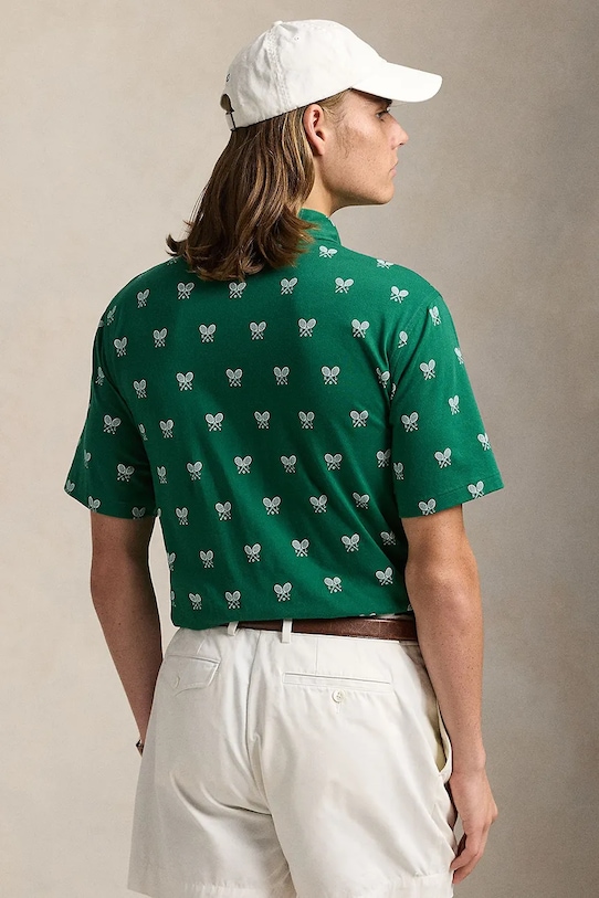 Polo Ralph Lauren polo de bumbac Polo Shirt 710964977 verde SS25