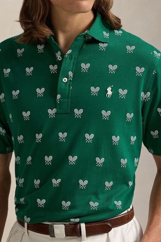 Polo Ralph Lauren polo bawełniane Polo Shirt zielony 710964977