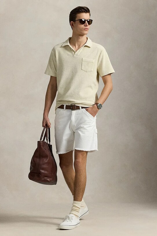 Odzież Polo Ralph Lauren polo bawełniane Polo Shirt 710965382 beżowy