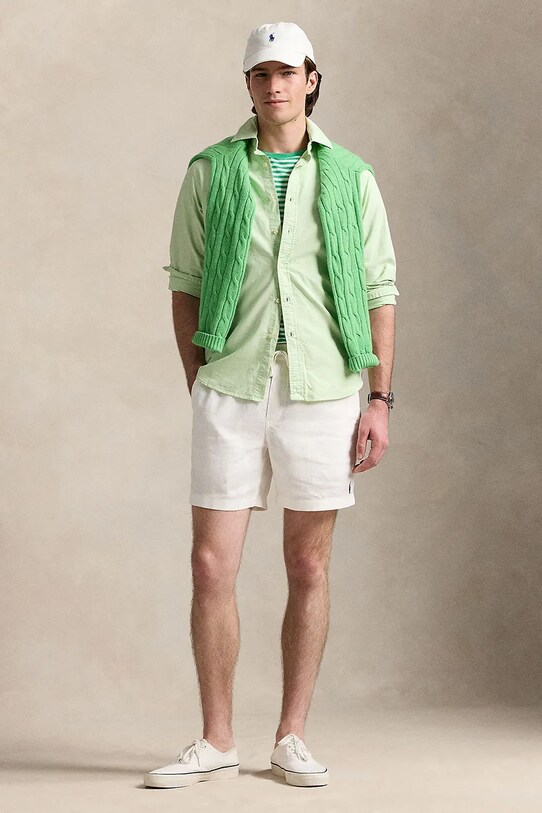 Oblečení Bavlněná košile Polo Ralph Lauren Sport Shirt 710968913 zelená