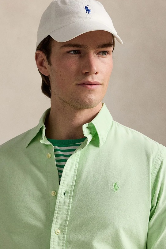 Polo Ralph Lauren koszula bawełniana Sport Shirt zielony 710968913