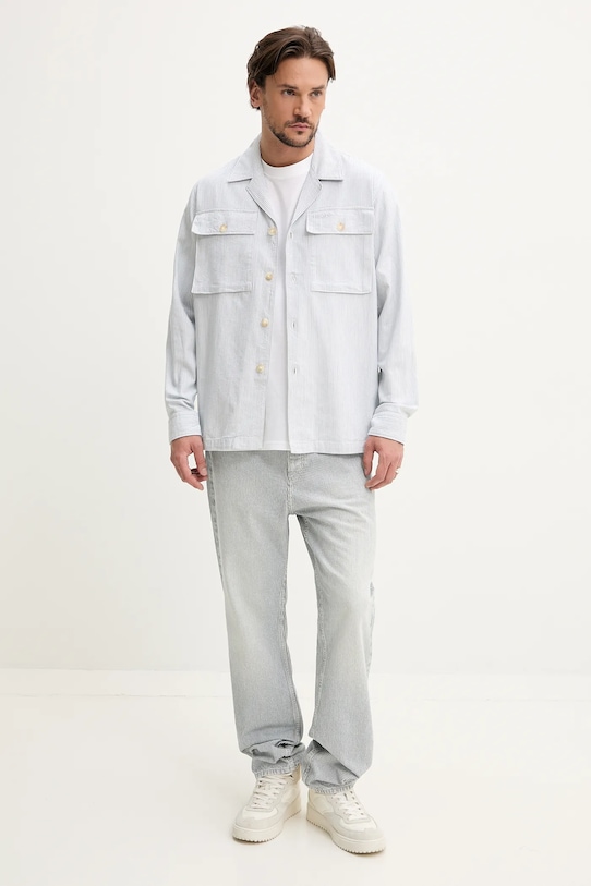 Košile HUGO 50539269 modrá SS25