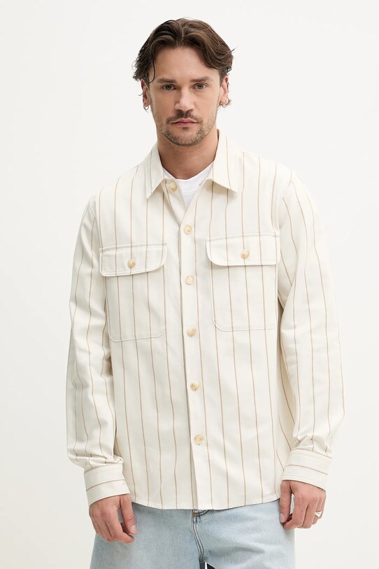 Pamučna košulja HUGO casual bež 50539270