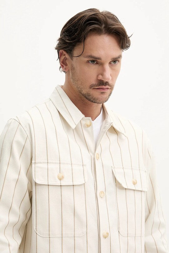 Pamučna košulja HUGO bež 50539270