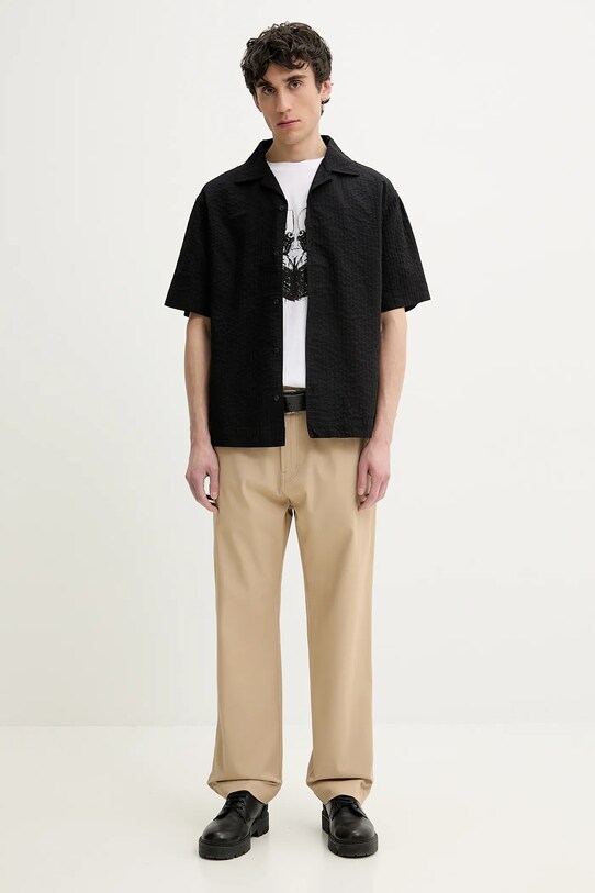 HUGO camasa din bumbac 50540137 negru SS25