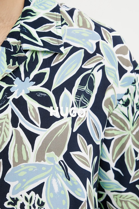 HUGO koszula plażowa BEACH SHIRT RELAXED 50540065 granatowy