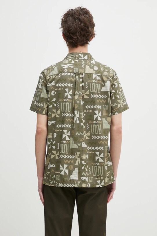 Clothing Columbia cotton shirt Pine Canyon Short 2037171 green