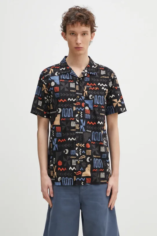 Pamučna košulja Columbia Pine Canyon Short regular crna 2037171