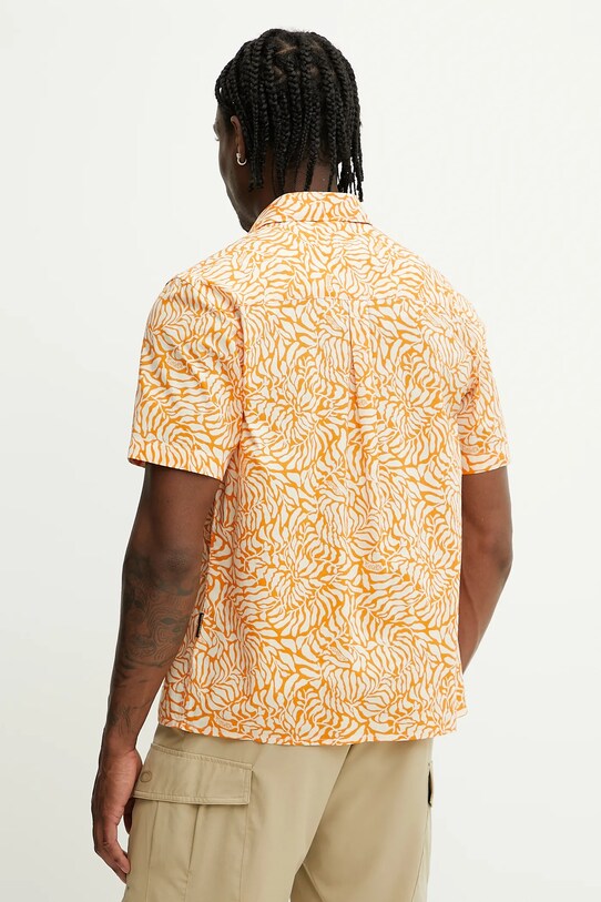 Îmbrăcăminte Napapijri cămașă din bumbac G-Ronge NP0A4IDLFCW1 portocaliu