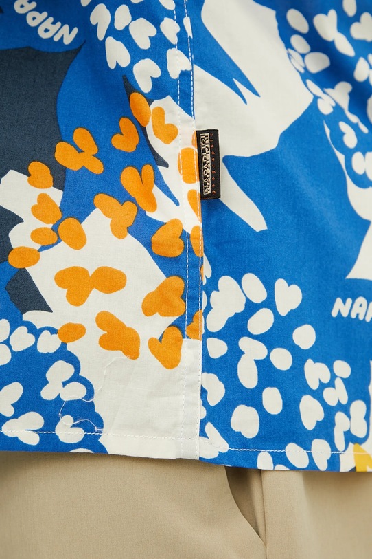 Бавовняна сорочка Napapijri G-Ronge NP0A4IDLFDB1 блакитний