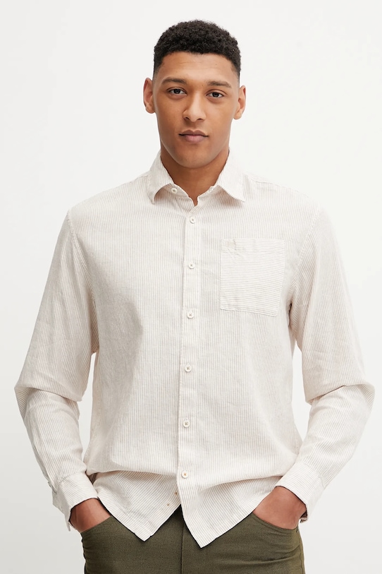 Košulja Napapijri G-Brolio casual bež NP0A4IDMSB81