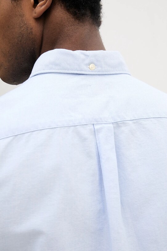 Хлопковая рубашка Barbour Oxtown S/S Tailored Shirt MSH5313 голубой