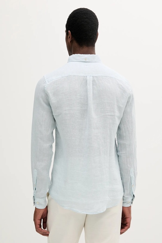 Îmbrăcăminte Barbour cămașă de in Linton Tailored Shirt MSH5325 turcoaz