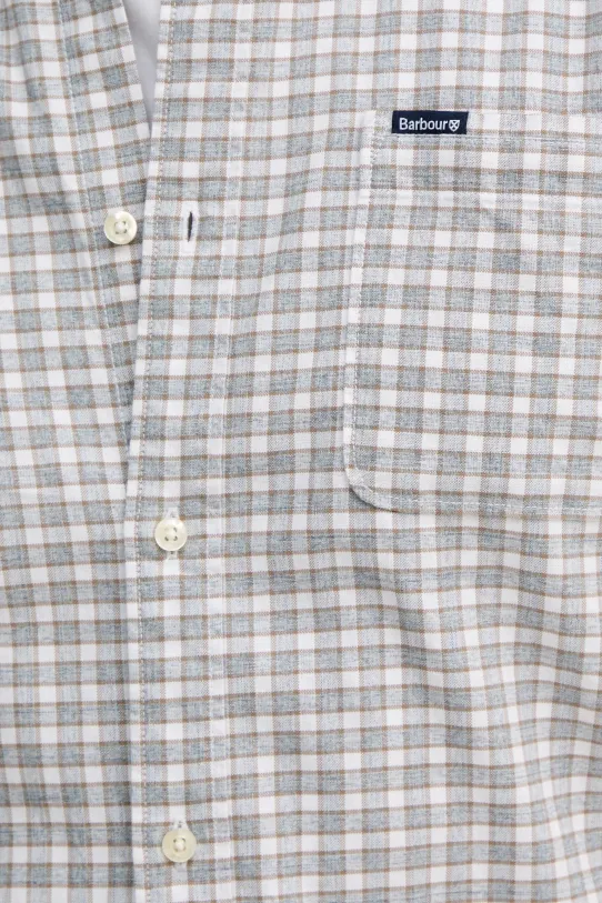 Barbour cotton shirt Banner Tailored Shirt MSH5435 gray