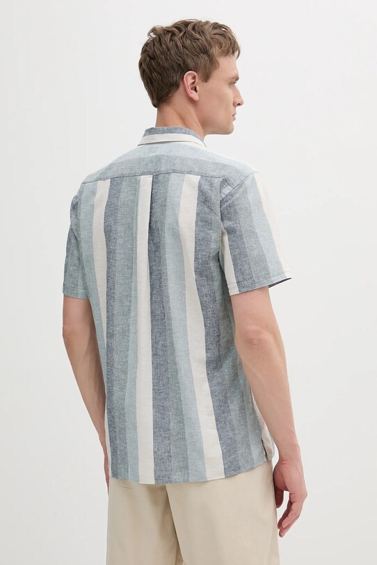 Abbigliamento Barbour camicia Portwell Summer Fit Shirt MSH5442 blu