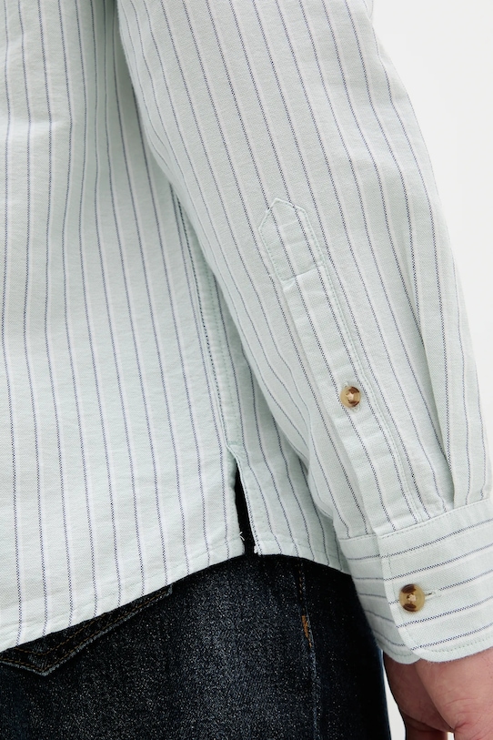 Βαμβακερό πουκάμισο Barbour Fenfield Oxford Stripe Relaxed Fit Shirt MSH5586