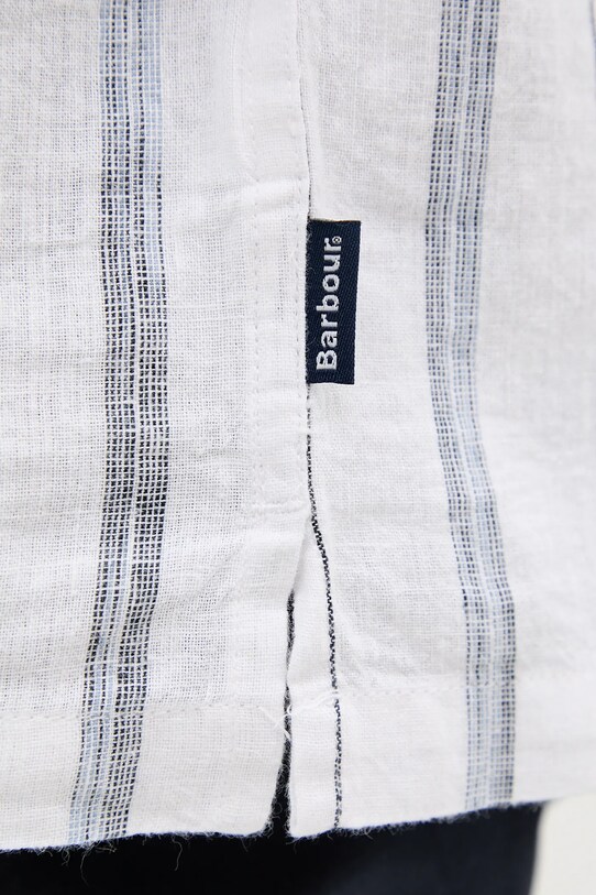 Košeľa Barbour Garnock Stripe S/S Regular Fit Shirt MSH5608 biela