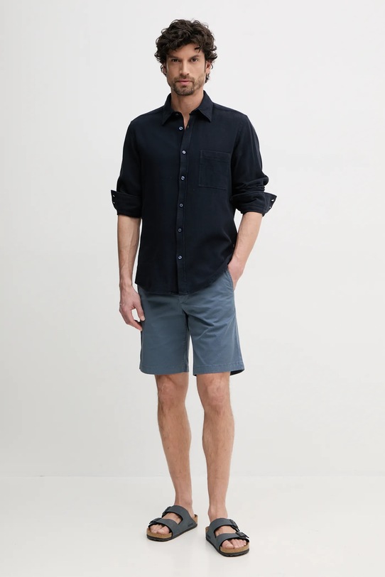 BOSS Orange camasa din bumbac 50538773 bleumarin SS25