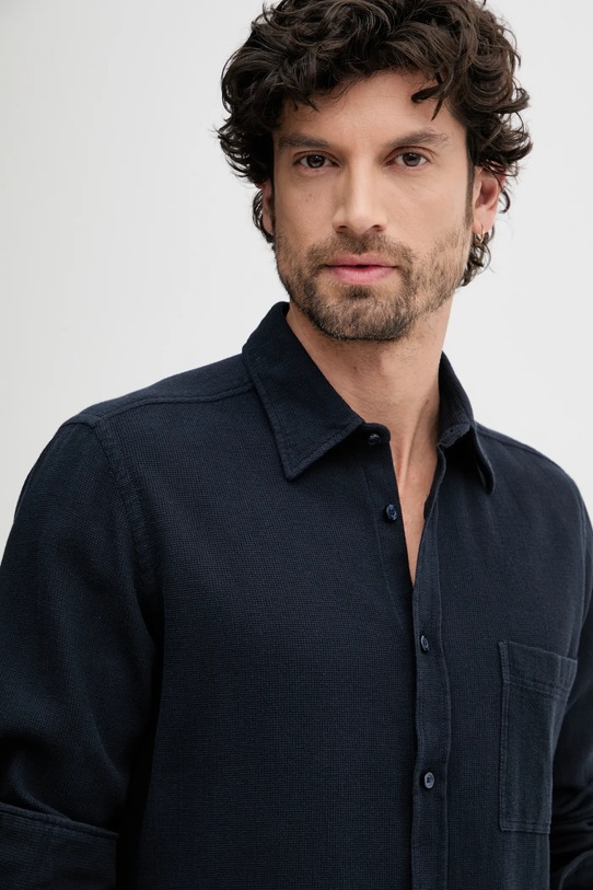 BOSS Orange camasa din bumbac bleumarin 50538773