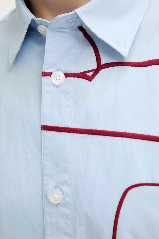 Desigual koszula bawełniana EMBRO 25SMCW01 niebieski