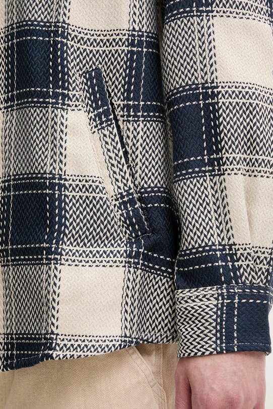Bavlněná košile Desigual LUMBERJACK 25SMCW08 námořnická modř