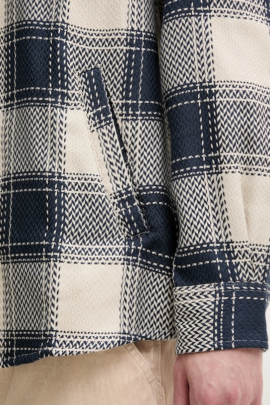 Bavlněná košile Desigual LUMBERJACK 25SMCW08 námořnická modř