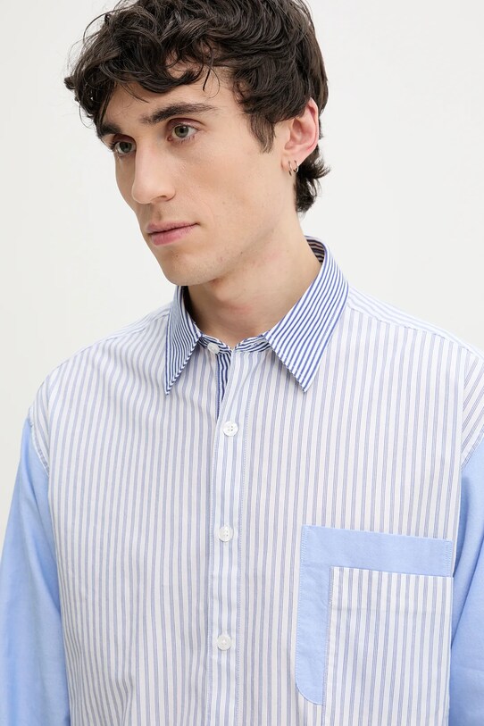 Desigual camicia in cotone BANKER blu 25SMCW09