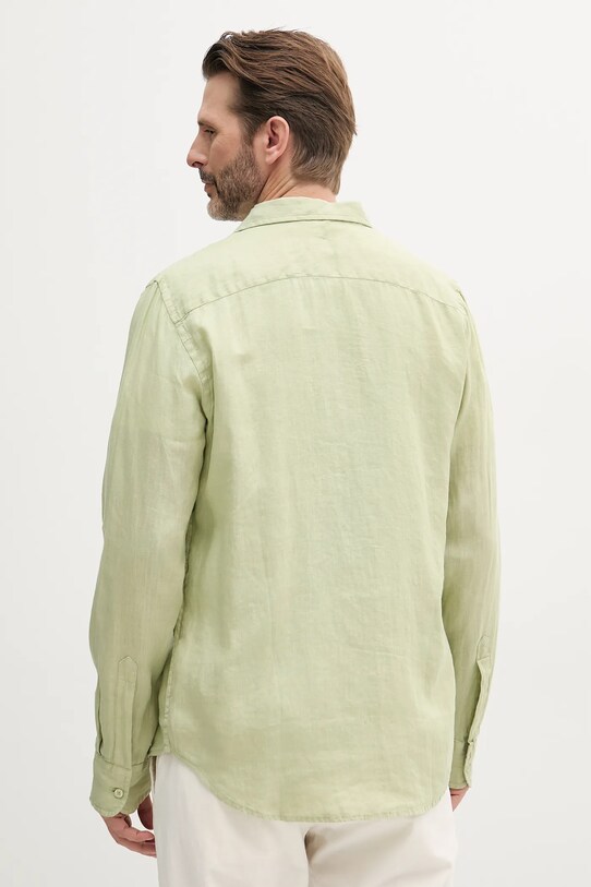 Ρούχα Πουκάμισο από λινό Guess NAPA M5GH73.WH3J0 πράσινο