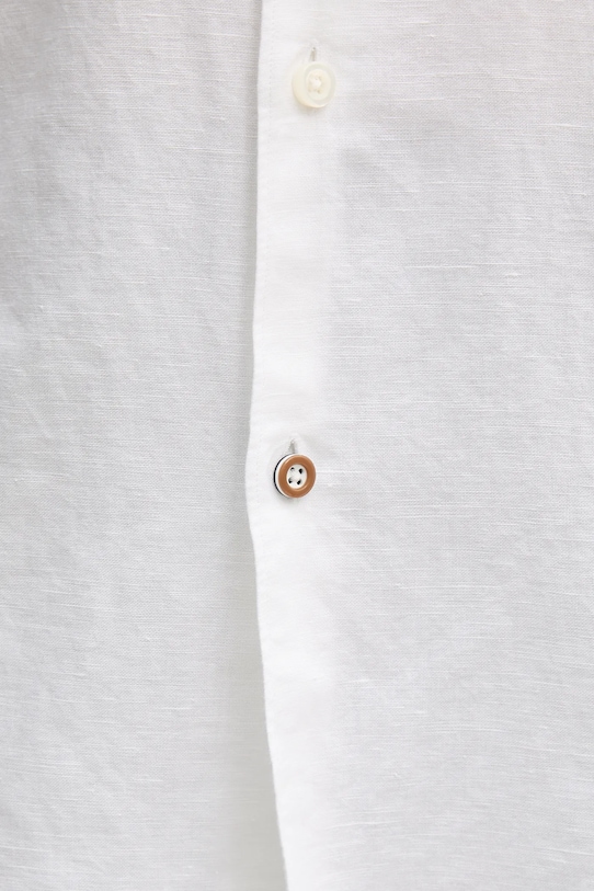 Сорочка з льону BOSS 50539531 білий