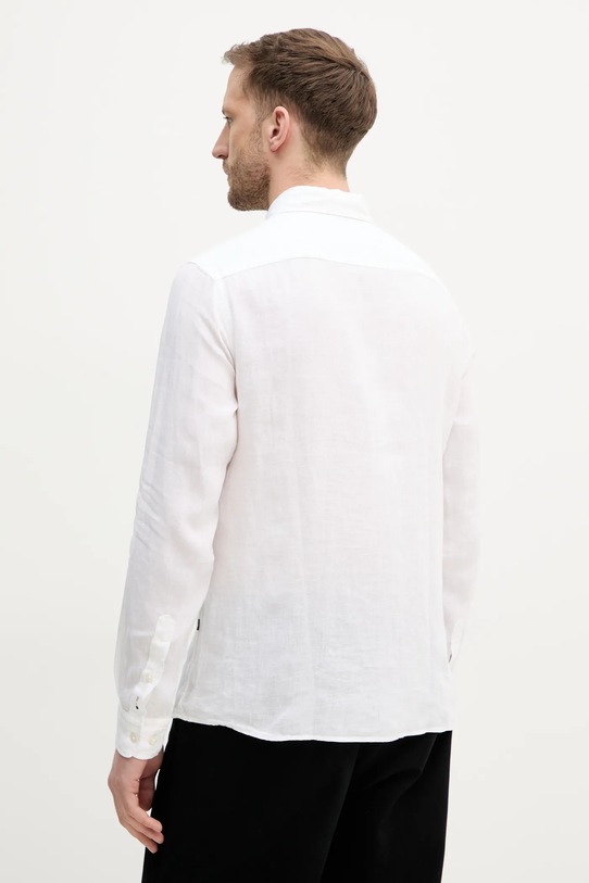 Abbigliamento BOSS camicia di lino 50520283 bianco