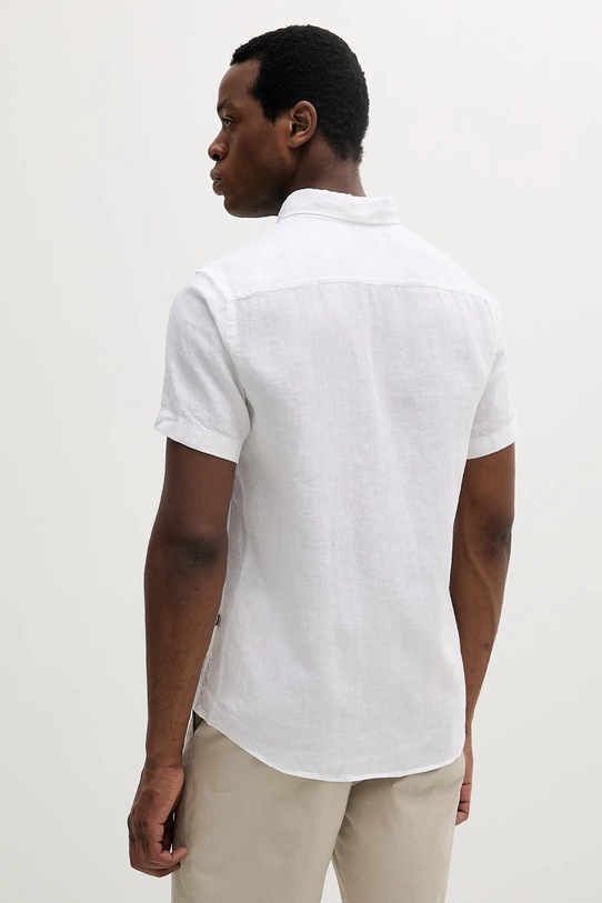 Oblečenie Ľanová košeľa BOSS 50539352 biela