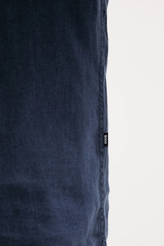 BOSS koszula lniana 50539352 granatowy