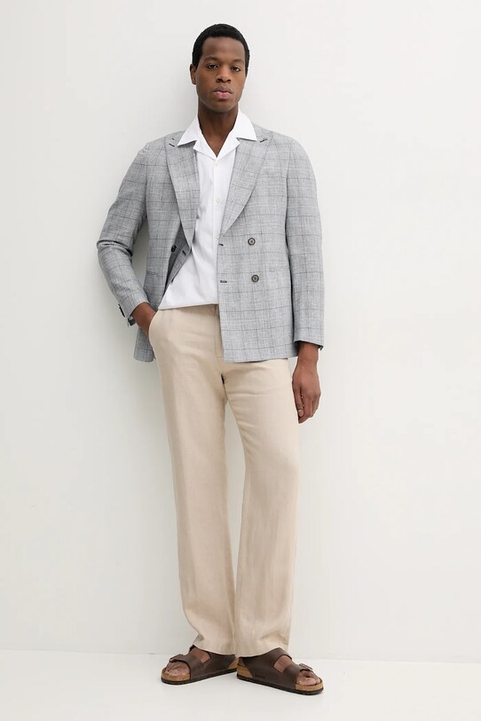 Бавовняна сорочка BOSS 50539663 білий SS25