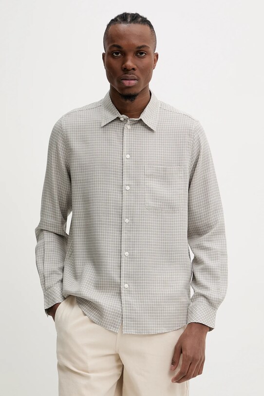 Košile Samsoe Samsoe SARYAN jemný vzor béžová M25100051