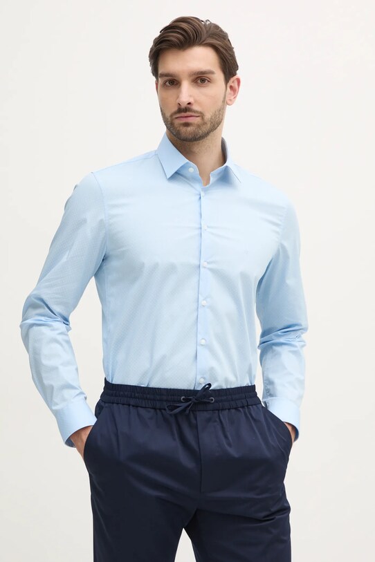 Calvin Klein cămașă cu modele albastru K10K114299