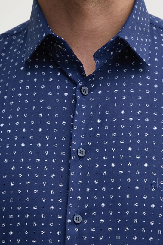 Košeľa Calvin Klein K10K114313 tmavomodrá SS25