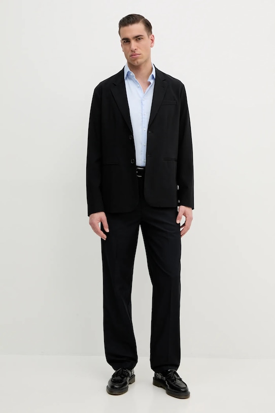 Košeľa Calvin Klein K10K114360 modrá SS25
