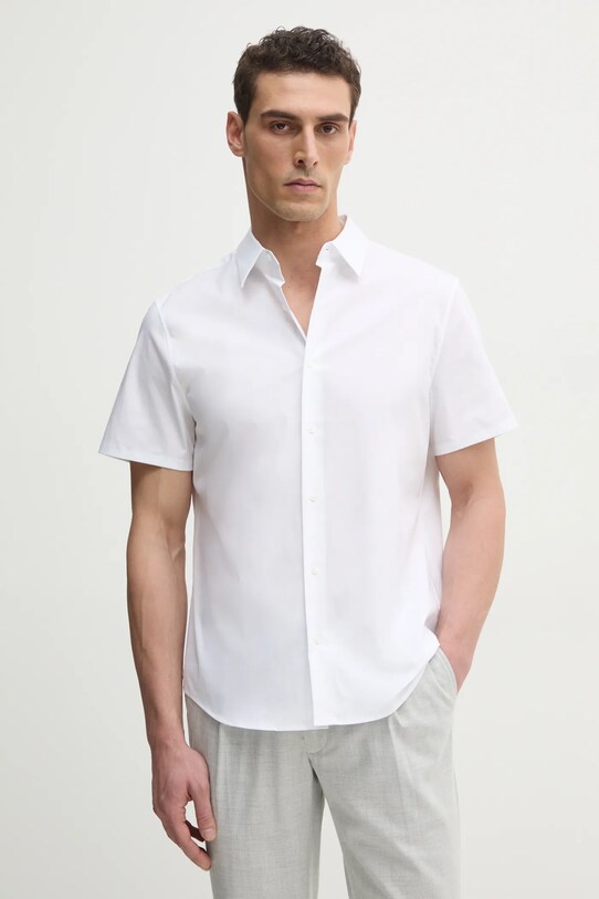 Calvin Klein camasa scurt alb LV04LB125G